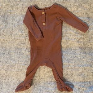 Maisonette onesie. Paprika color. Size 0-3 months.